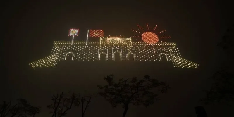 Trình diễn ánh sáng bằng drone cho chương trình kỷ niệm trở thành xu hướng mới