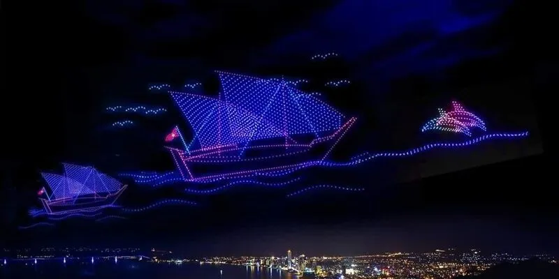 Thiết bị drone để tạo nên màn trình diễn đặc sắc