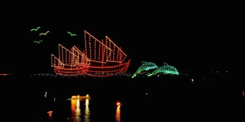Trình diễn ánh sáng nghệ thuật ánh sáng 3D Mapping