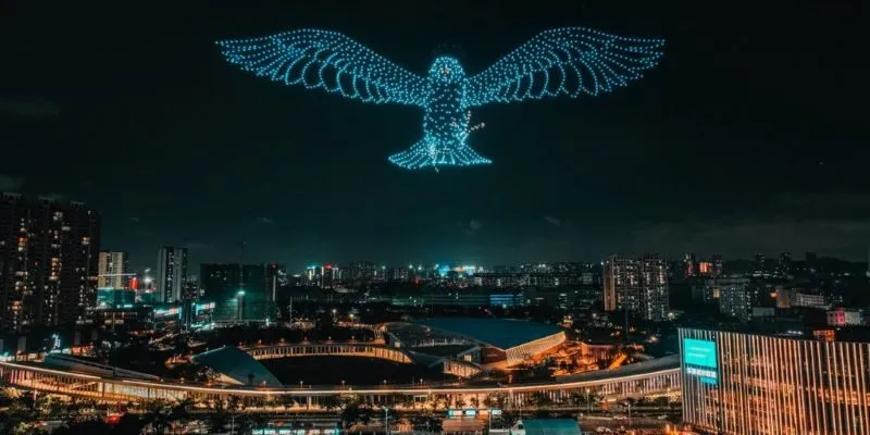 Skydrone Asia tiên phong trong trình diễn drone kết hợp hiệu ứng ánh sáng