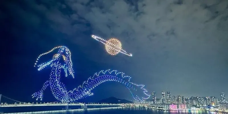 Trình diễn drone không dây ngoài trời